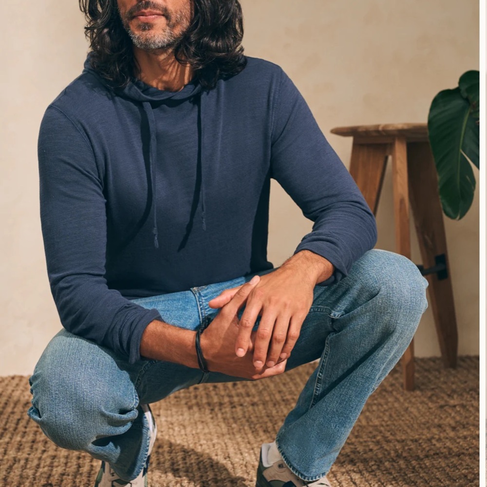 Faherty | Sun Washed Slub Hoodie - Picture 11 of 11
